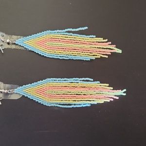 Beaded Fringe Earrings